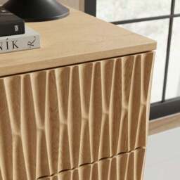 Inga 2 Drawer Bedside Table - thumbnail 4