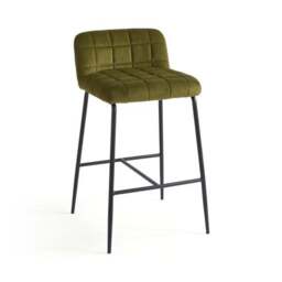 Caden Counter Height Bar Stool, Velvet - thumbnail 6