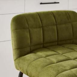 Caden Counter Height Bar Stool, Velvet - thumbnail 3