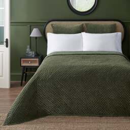 Dorma Genevieve Green Bedspread - thumbnail 1