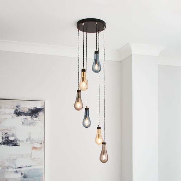 Verne Glass 6 Light Cluster Ceiling Light - image 1