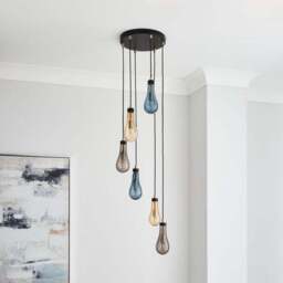 Verne Glass 6 Light Cluster Ceiling Light - thumbnail 2