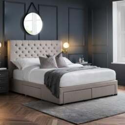 Wilton Button 4 Drawer Divan Bed - thumbnail 1