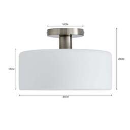 Amelie Opal Glass Flush Ceiling Light - thumbnail 6
