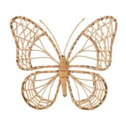 Natural Rattan Butterfly Wall Art - thumbnail 5