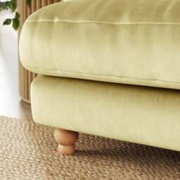 Return - Martha Vintage Velvet 3 Seater Sofa, Sunshine - thumbnail 4
