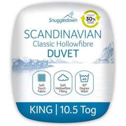 Snuggledown Scandinavian Hollowfibre 10.5 Tog Duvet - thumbnail 2