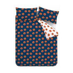 Catherine Lansfield Halloween Pumpkins Polycotton Duvet Cover and Pillowcase Set - thumbnail 6