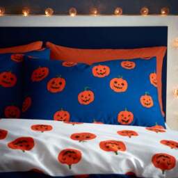 Catherine Lansfield Halloween Pumpkins Polycotton Duvet Cover and Pillowcase Set - thumbnail 2