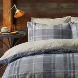 Mulford Check Duvet Cover & Pillowcase Set - thumbnail 2