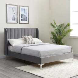 Raye Velvet Bed Frame - thumbnail 1