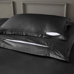 Hotel Cotton Sateen 400 Thread Count Oxford Pillowcase Pair - thumbnail 2