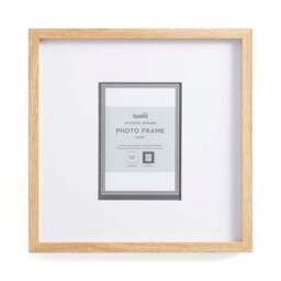 Oversized Mount Square Light Wood Photo Frame - thumbnail 4