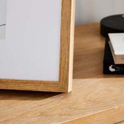 Oversized Mount Square Light Wood Photo Frame - thumbnail 2