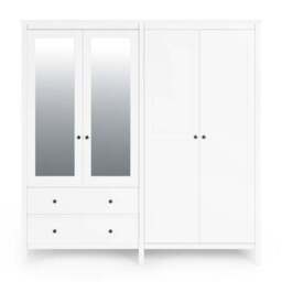 Lynton Mirrored 4 Door Wardrobe - thumbnail 3