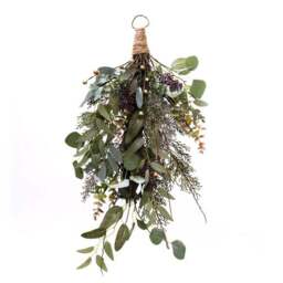 Artificial Rustic Eucalyptus Door Swag - thumbnail 3