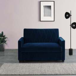 Serena Velvet 2 Seater Sofa Bed - thumbnail 2