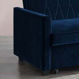 Serena Velvet 2 Seater Sofa Bed - thumbnail 3