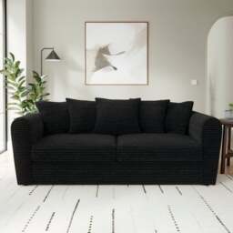 Blake Horizontal Jumbo Cord 3 Seater Sofa - thumbnail 1
