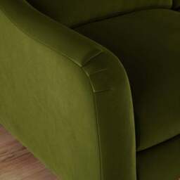 Hattie Matte Plush Velvet Corner Chaise Sofa - thumbnail 5