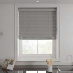 Swish Grey 50mm Faux Wood Blinds