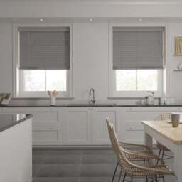 Swish Grey 50mm Faux Wood Blinds - thumbnail 4