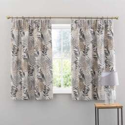 Leaf Jacquard Pencil Pleat Curtains - thumbnail 5