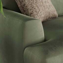 Lawson Matte Plush Velvet Corner Chaise Sofa - thumbnail 5