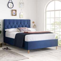 Loxley Velvet Ottoman Bed Frame - thumbnail 2