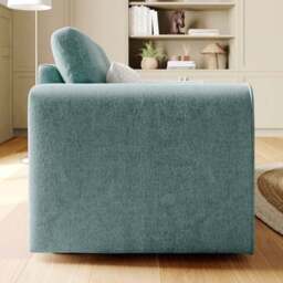 Abel Vintage Soft Chenille 2 Seater Sofa - thumbnail 3