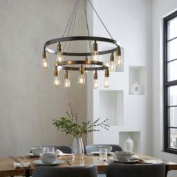 Marsden Industrial Hoop Ceiling Light - thumbnail 1
