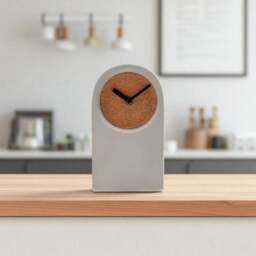 Interval Porcelain & Cork Arched Desk Clock