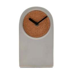 Interval Porcelain & Cork Arched Desk Clock - thumbnail 2