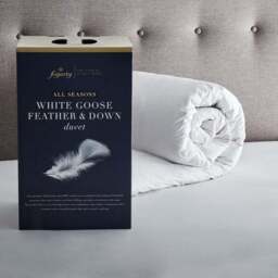 Fogarty White Goose Feather and Down Duo 4.5 + 9 Tog All Seasons Duvet - thumbnail 4