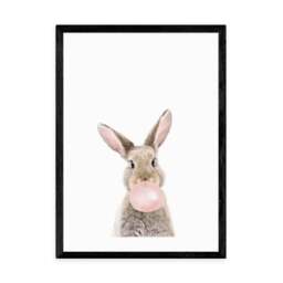 East End Prints Bubble Gum Bunny Print by Sisi and Seb - thumbnail 2