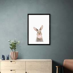 East End Prints Bubble Gum Bunny Print by Sisi and Seb - thumbnail 1
