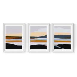 East End Prints Peaceful Calm of Evening Triptych Print Set by Ana Rut Bre - thumbnail 2