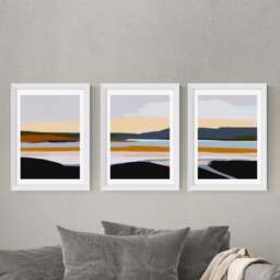 East End Prints Peaceful Calm of Evening Triptych Print Set by Ana Rut Bre - thumbnail 1