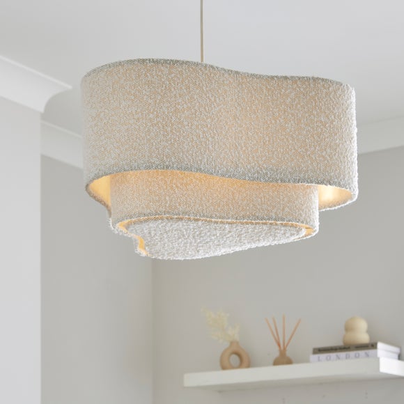 Boucle Puddle Two Tier Lamp Shade - image 1