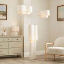Boucle Puddle Two Tier Lamp Shade - thumbnail 4