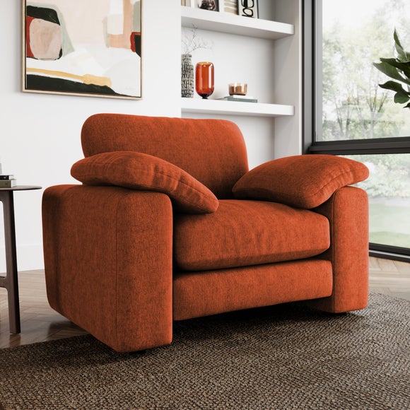 Magnus Vintage Soft Chenille Snuggle Sofa - image 1