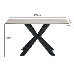 Indus Valley Athena Ceramic Console Table - thumbnail 6