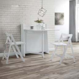 Helsinki 2 Seater Round Dining Table with 2 Chairs - thumbnail 2
