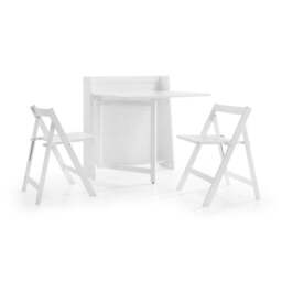 Helsinki 2 Seater Round Dining Table with 2 Chairs - thumbnail 1