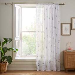 Pressed Floral Slot Top Voile Panel - thumbnail 2