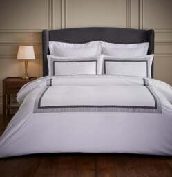 Dorma Alderton 100% Cotton Sateen Duvet Cover & Pillowcase Set - thumbnail 1
