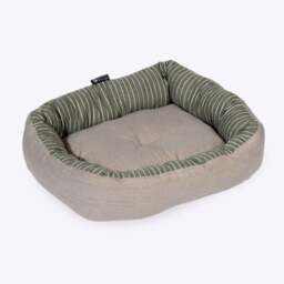 Danish Design Rustic Stripes Snuggle Dog Bed - thumbnail 1