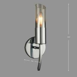 Corvus Chrome Wall Light - thumbnail 5