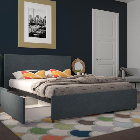 Novogratz Kelly 4 Drawer Bed, Linen - image 1