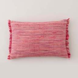 Ava Fringe Cotton Rectangle Cushion - thumbnail 2
